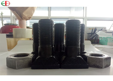 EB567 High Strength Chrome Nuts And Bolts For Mine Mill Liners In Black Color