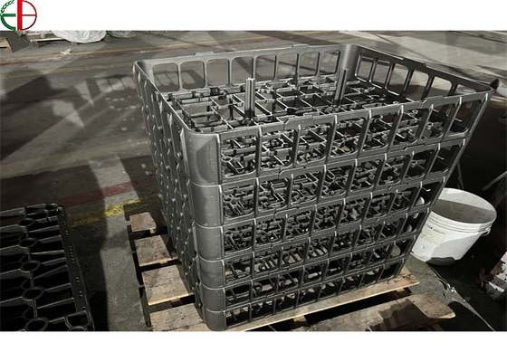 HR32 Stainless Steel Heat Treatment Fixtures Treating Trays Basket