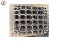 Cr20Ni12 AS2074 H8C Industrial Oven Sling Rounded Trays Heat-treatment Toolings EB22239